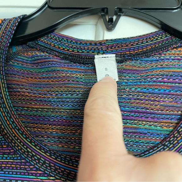RARE Lululemon Swiftly Tech 2.0 Short Sleeve Rainbow, Sz 8 - Picture 3 of 9